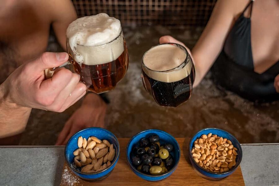 Prague: Beer Spa Experience with Unlimited Beer and Sauna - The beer bath, hops, barley, and yeast