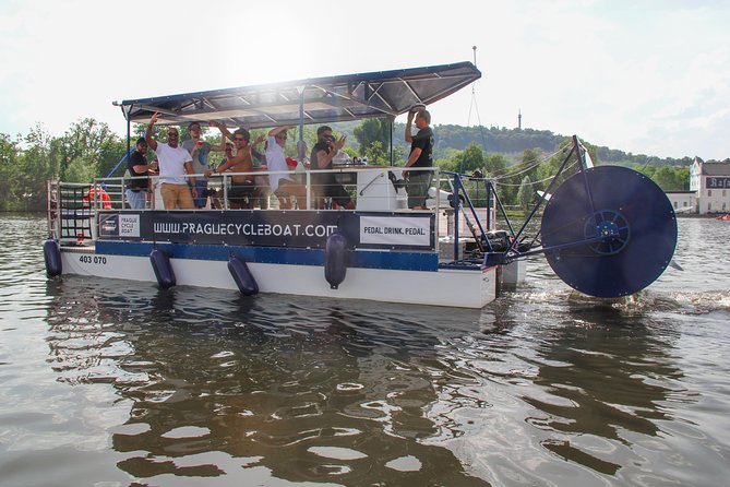 Prague Cycle Boat - The Swimming Beer Bike - Starting at Vltava Beach