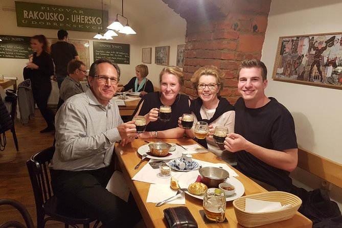 Prague Mini-Breweries Beer Tour with Czech Appetizers - Stop three: Old Town, the river, and the final brewery
