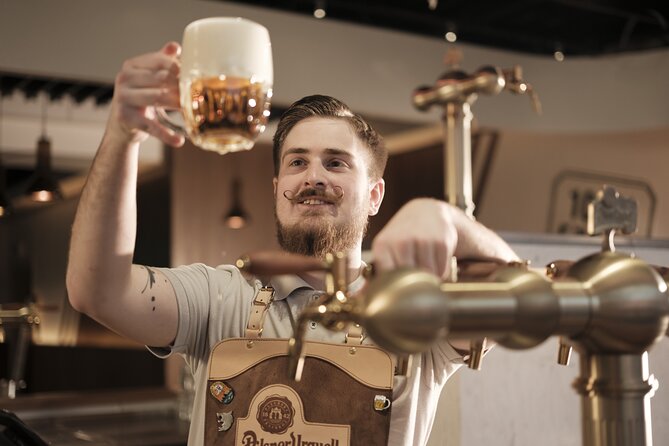 Prague Pilsner Urquell Experience with 3 Free Beer Tastings - The upstairs Beer Hall and two more beers