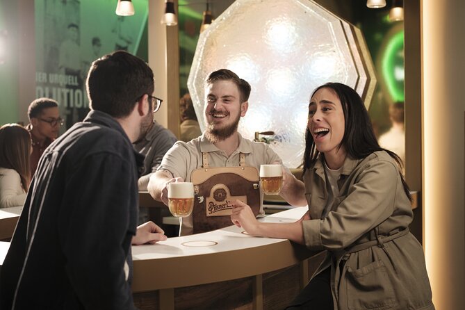 Prague Pilsner Urquell Experience with 3 Free Beer Tastings - The shop and personalized souvenirs