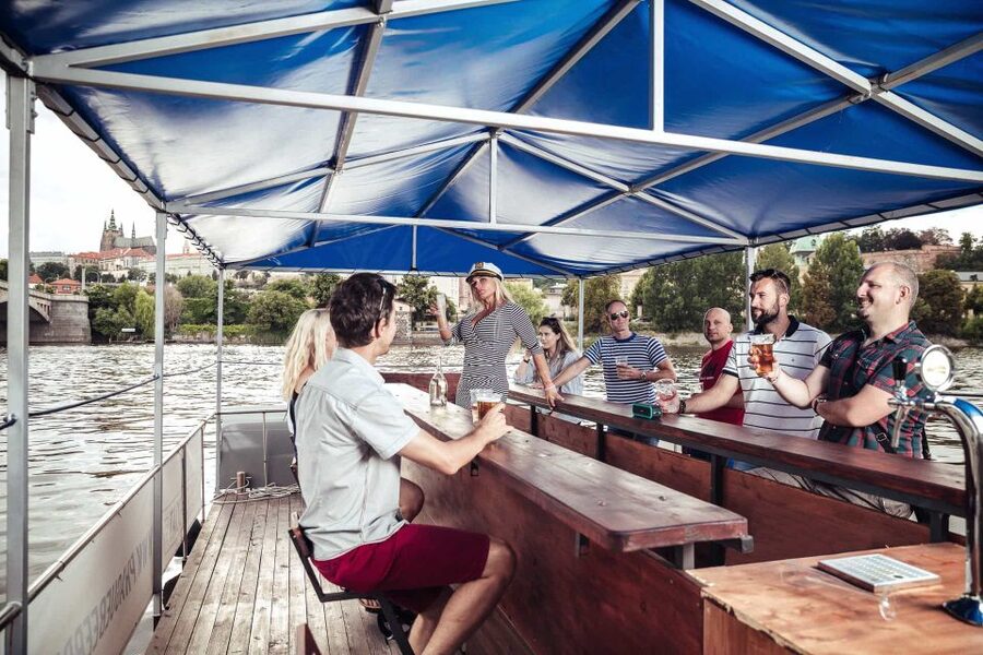 Prague: Private Cycle Boat River Tour with Beer or Prosecco - Key points at a glance