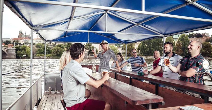 Prague: Private Cycle Boat River Tour with Beer or Prosecco - Beer, prosecco, and the details that matter