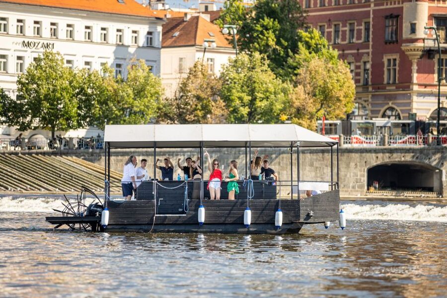 Prague: Private Cycle Boat River Tour with Beer or Prosecco - The views from the Vltava