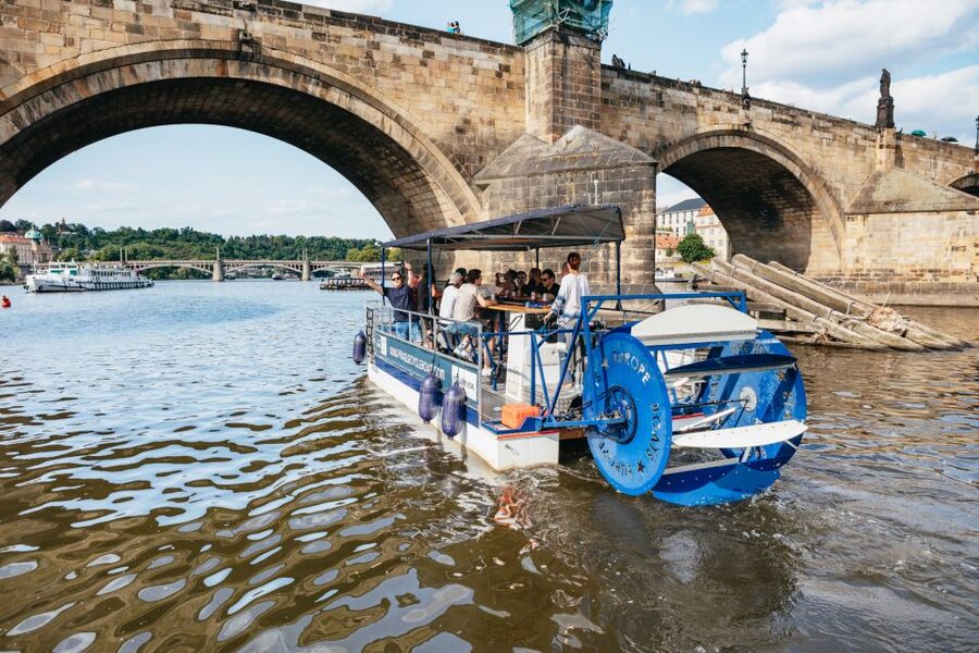 Prague: Swimming Beer Bike on A Cycle Boat - The drink choice shapes the whole experience