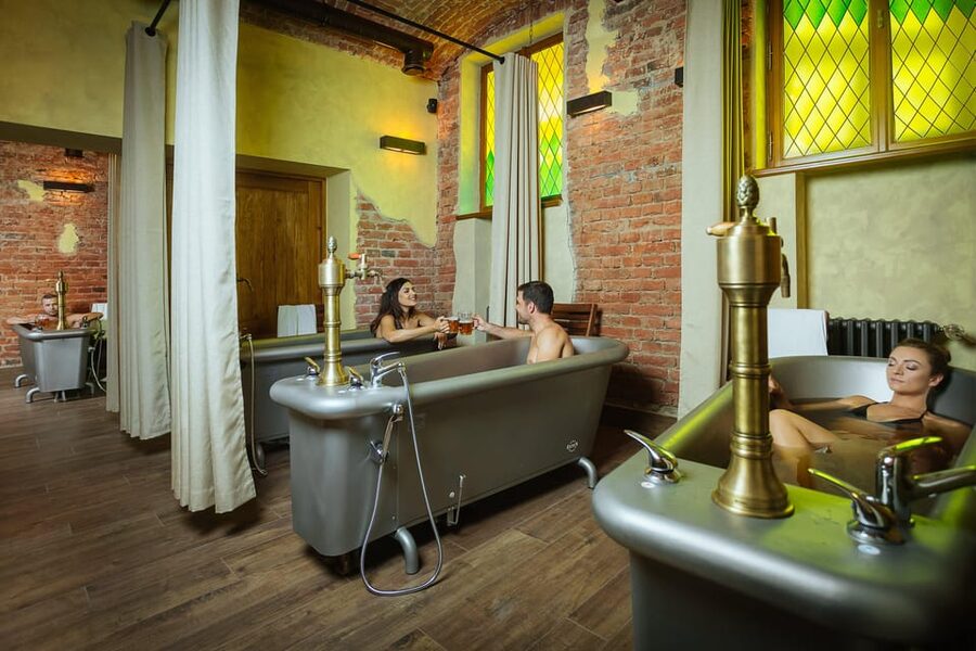 Prague: The Largest Beer SPA with Unlimited Beer Consumption - Getting changed and settling in