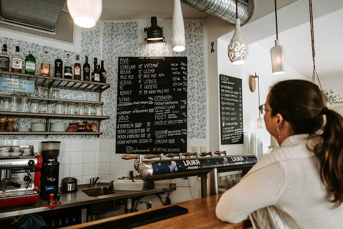 PRIVATE 4 Hour Tour: Czech Beers & Tapas in Prague's Local Areas - A modern church and Prague’s cafe culture