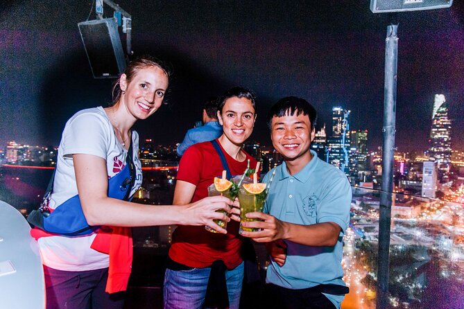 Saigon After Dark With Seafood, Beer & Live Music Bar - A Motorbike View of Saigon After Sunset