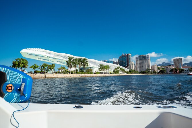 Sunset Boat Tour with Beer, Water, Soda and Snacks included - The Niterói Museum of Contemporary Art
