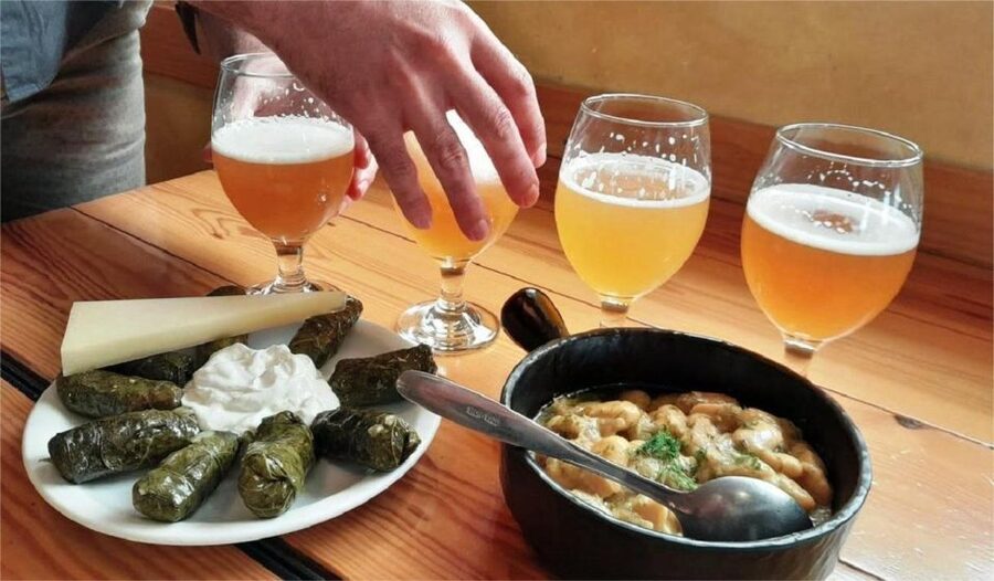 Sunset Craft Beer Foodie Tour - Chania Old Port - The sunset finish and outdoor setting