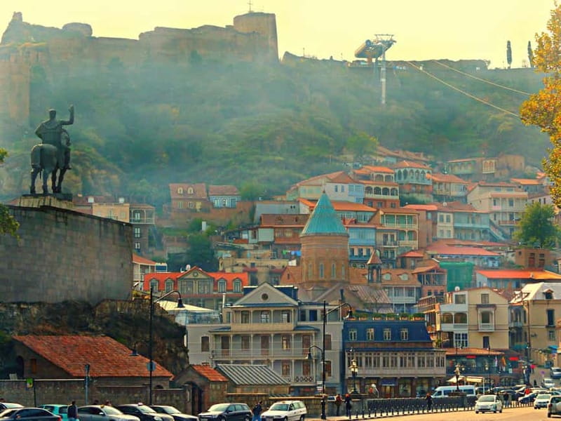 Tbilisi: Sightseeing Tour, Wine or Beer Tasting, & Cable Car - Metekhi Church and the river views