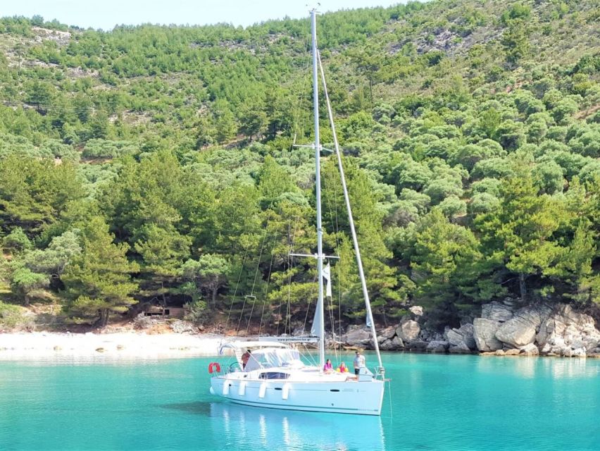 Thassos Island: Sailing Day Cruise Beer & Snack - Swimming at Marble Beach and Paradise Beach