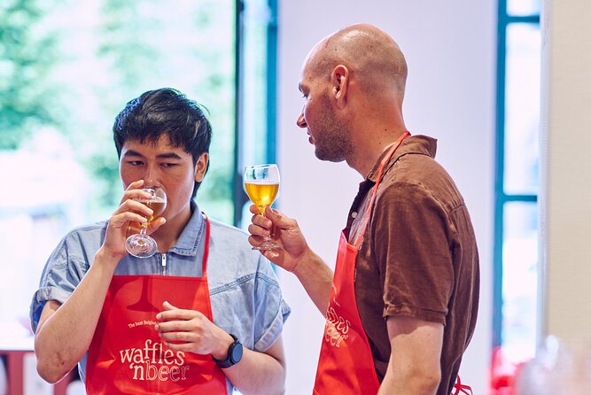 The Waffles 'n Beer Workshop in Ghent Centre - Baking, eating, and trying different toppings