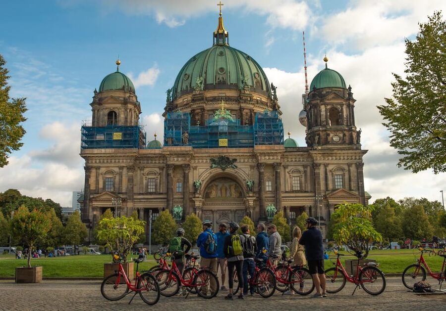 Ultimate E-Bike Tour of Berlin with Beer Garden Stop - Pedaling through Tiergarten and climbing the Victory Column