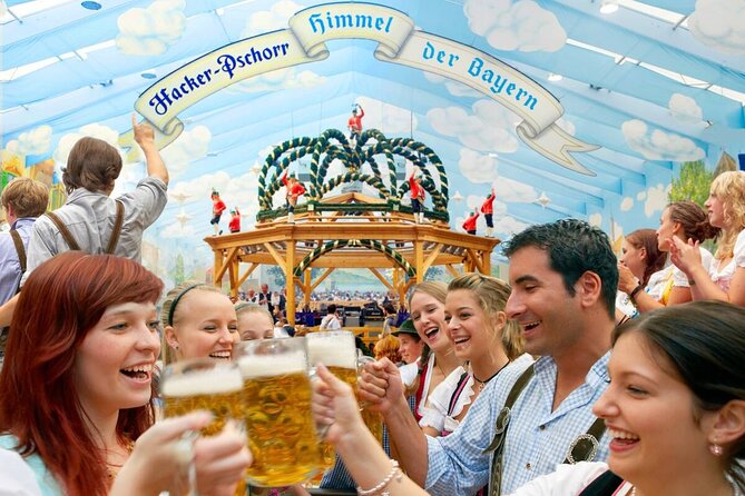 VIP Oktoberfest experience with table in big beer tent - Walking Through the Rides and Festival Grounds