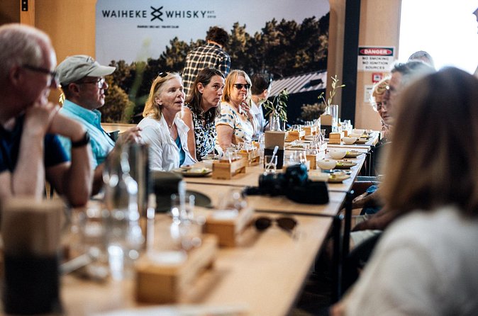 Waiheke 'FLAVOURS' of lunch Wine Oil Beer Spirits max 11 clients - The Heke finishes with beer, gin, or whiskey